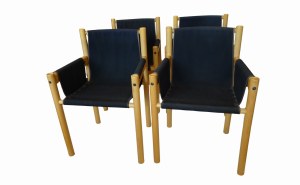 4 Italiaanse Ibisco stoelen uit Jaren 70 - 80